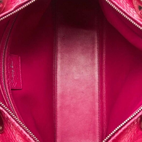 Christian Dior Pink Python Large Lady Dior Bag - Picture 10 of 11